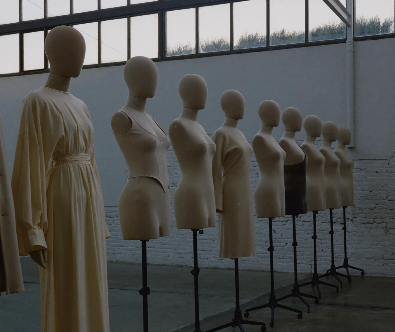 Atelier mannequin lineup — fashion ecommerce film by Basil Studios
